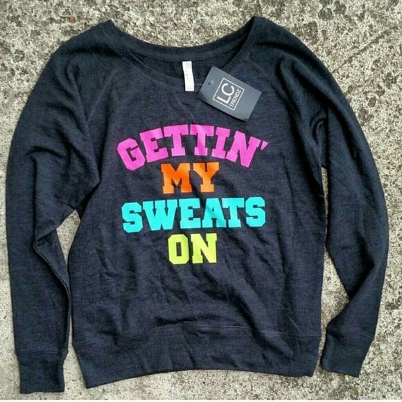 NWT LC Trendz slouchy sweatshirt. Medium - Picture 1 of 2